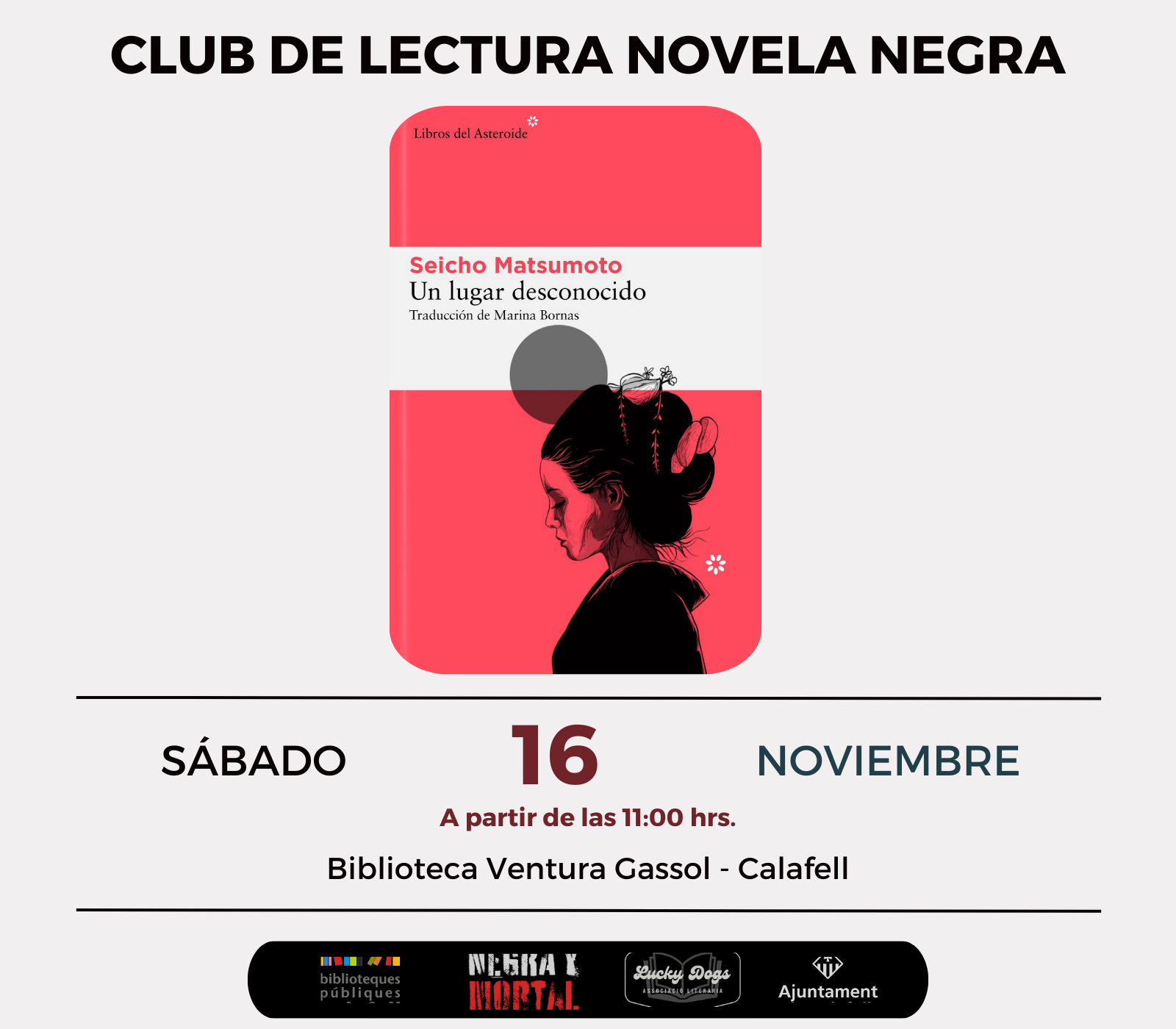 club de lectura noviembre